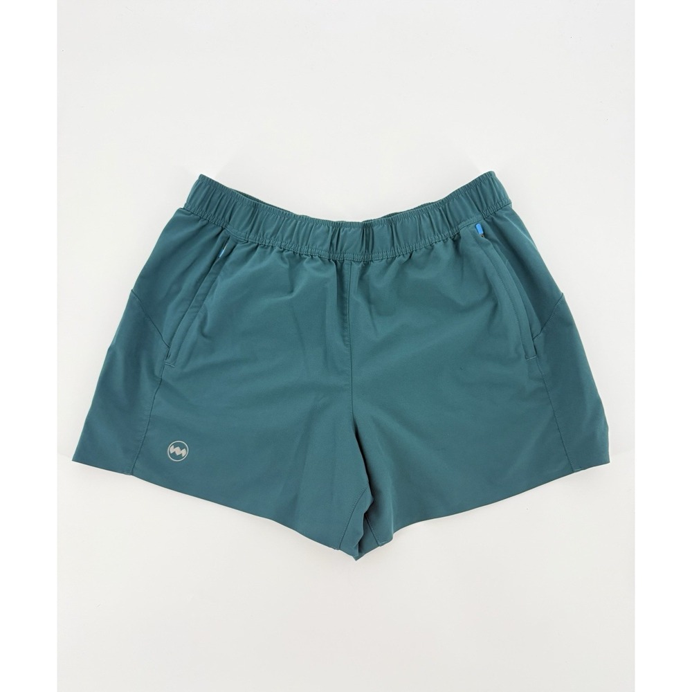 Janji Women's Transit Tech Shorts Size Small In Teal Active Running Performance